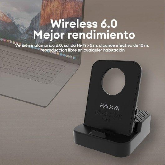Soporte Paxa para Altavoz con llamadas y alcance inalámbrico superior a 10 m