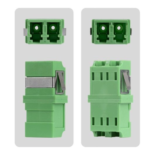 Accoppiatore fibra ottica StarTech DUPLEXLCAPCNOF LC LC monomodale duplex verde x10