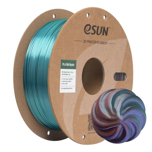 Filamento PLA Silk eSUN EPLA-SILK Mystic Copper Purple Green 1,75 mm 1 kg