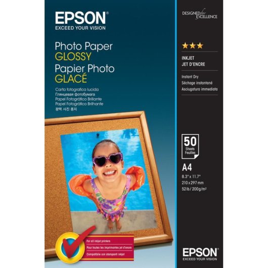 Papier photo Epson Photo Paper Glossy A4 50 feuilles 200 g/m2