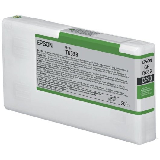 Cartucho de tinta Epson T653B Verde 200 ml Original Stylus Pro 4900