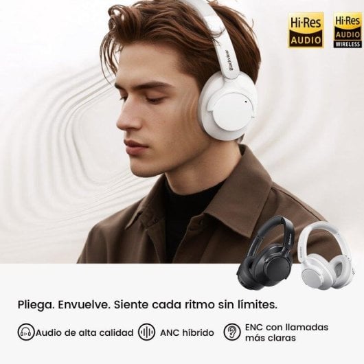 Auriculares Blackview FitBuds H1 sem fios Bluetooth com Cancelamento de Ruído Gaming Preto