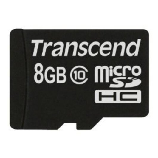 microSDHC Karte Transcend TS8GUSDC10 8GB Class 10 90MB/s Schwarz