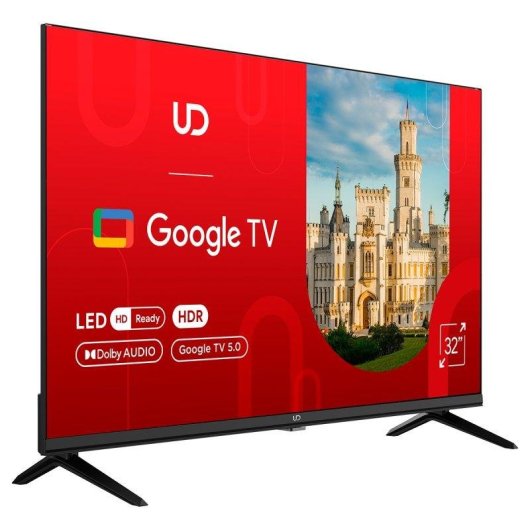 TV UD LED 32GHC5210S 32" HD Ready 60Hz Smart TV Google TV Dolby Audio Chromecast
