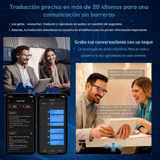 Oculos Smartia Vision Pro Lite Camera 33MP 4K Bluetooth IA GPT-5