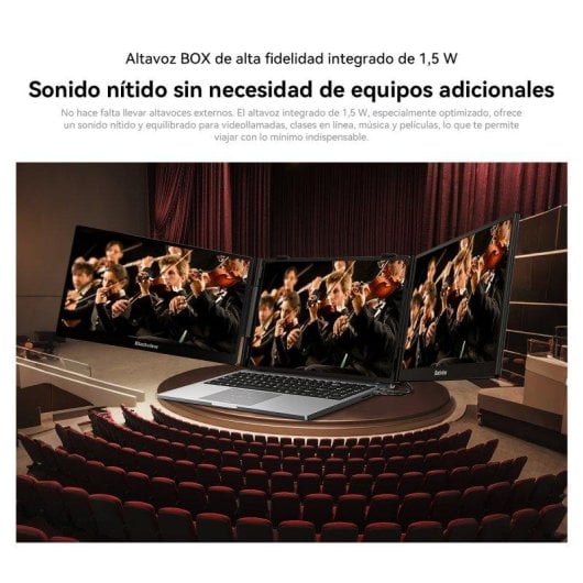 Monitor Blackview DCM5 14" FullHD 60Hz IPS Portátil USB-C Carga Inversa Altavoz Integrado