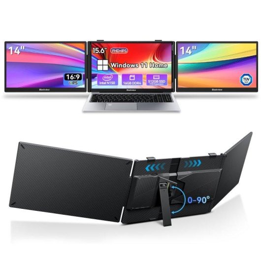 Monitor Blackview DCM5 14" FullHD IPS 60Hz Portátil USB-C Carga Inversa Altavoz Integrado