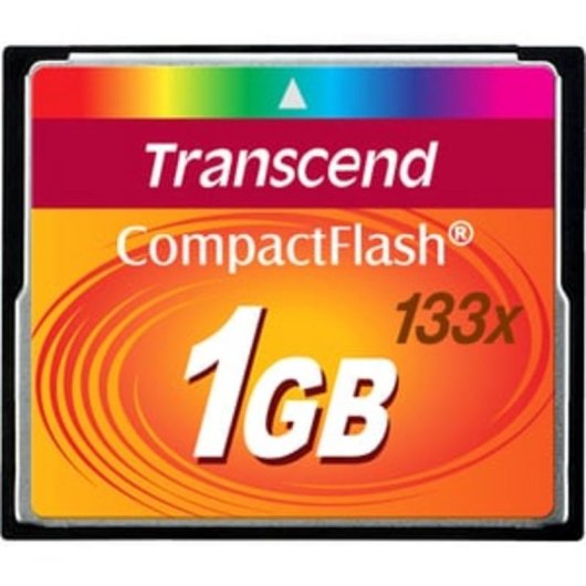 Speicherkarte Transcend 1 GB CF 133x MLC 50 MB/s Schwarz