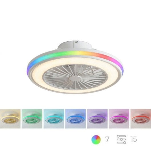 Deckenventilator InnovaGoods Nexory LED RGB 6 Stufen DC Motor Fernbedienung