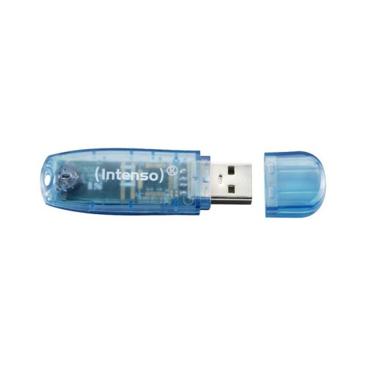 Memoria USB Intenso Rainbow Line 4 GB USB 2.0 Azul con Tapa