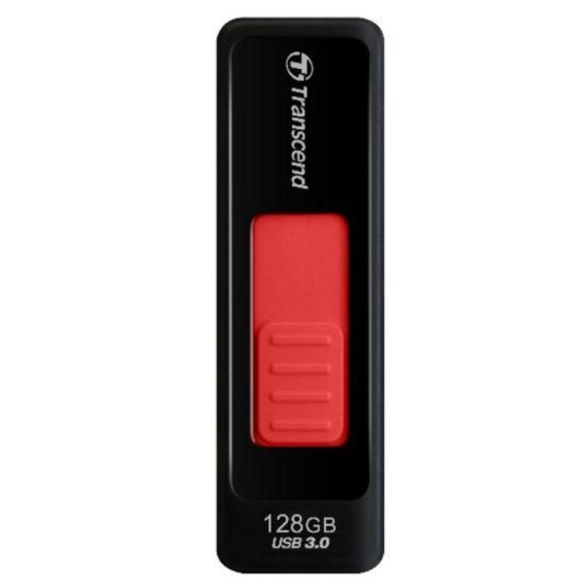 Memoria USB Transcend JetFlash 760 128GB USB 3.2 Gen 1 Deslizante Negro Rojo
