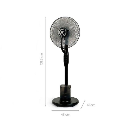Ventilador de pie nebulizador InnovaGoods Sprair 3 intensidades mando a distancia