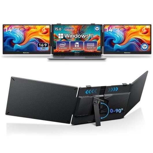 Monitor Blackview DCM5 14" FullHD IPS 60Hz USB-C Altavoz Integrado Carga Inversa Protección ocular