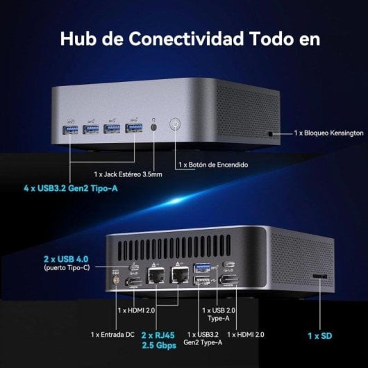 Mini PC GEEKOM GT13 Max Intel Core Ultra 9 185H 16GB 1TB SSD Intel Arc Wi-Fi 7 Dual LAN IA