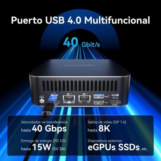 Mini PC GEEKOM GT1 Mega Intel Core Ultra 9 185H 16GB 1TB SSD Intel Arc Windows 11 Pro