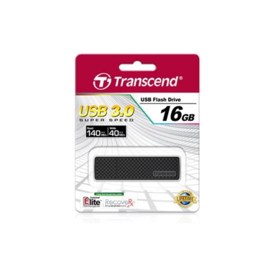 Pen USB Transcend JetFlash 780 16GB USB 3.2 Gen 1 preto rápido