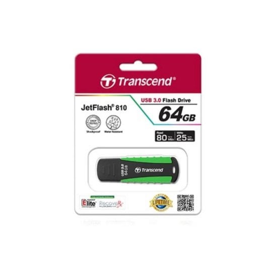 Unidad flash Transcend JetFlash 810 64GB USB 3.2 Gen 1 resistente