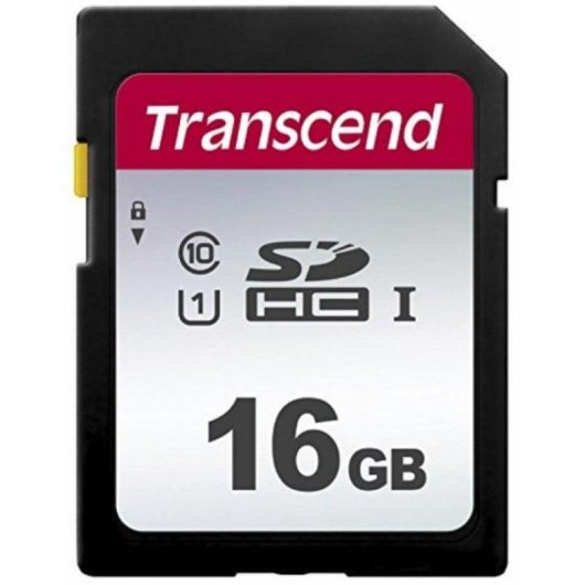 Scheda SD Transcend 16GB UHS-I Classe 10 V30 Resistente Nera