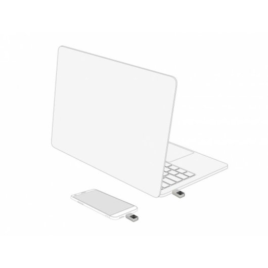 Lápiz USB Delock Mini USB-C 16 GB 3.2 Gen 1 120 MB/s Plata