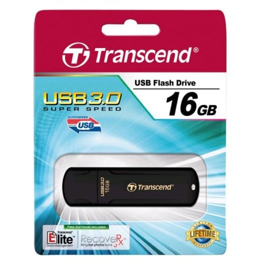 Chiavetta USB Transcend JetFlash 700 16GB USB 3.2 Gen 1 Nera