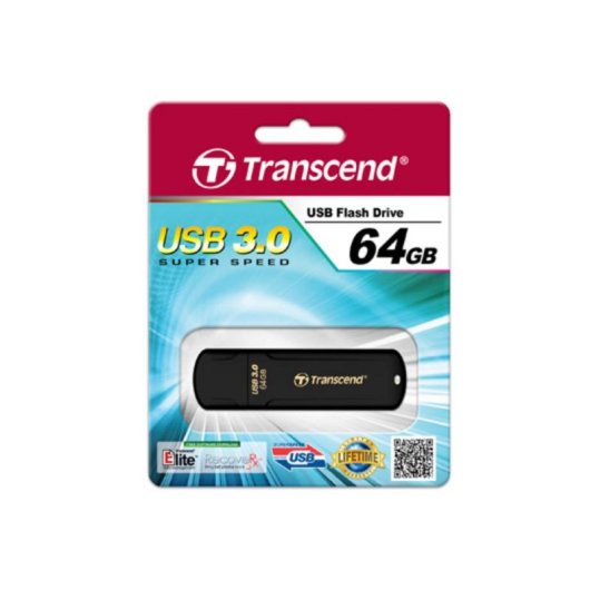 Chiavetta USB Transcend JetFlash 700 64GB USB 3.2 Gen 1 Nera