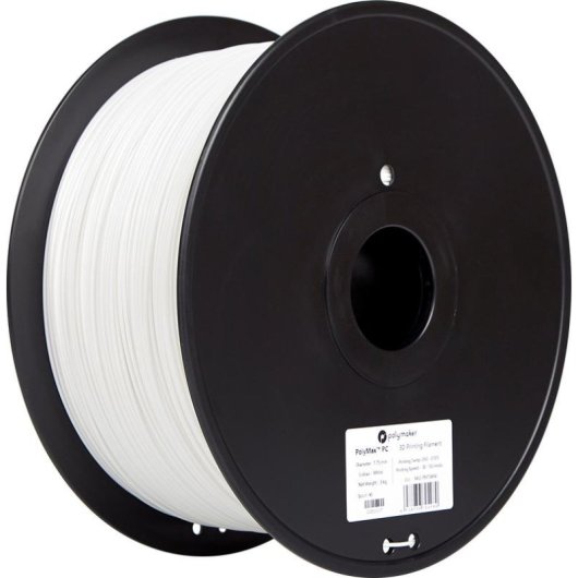 Filamento Policarbonato Polymaker PC02006 Blanco 1,75 mm 3 kg Alta Resistencia