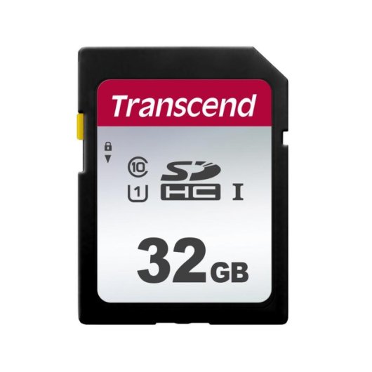 Speicherkarte Transcend 300S 32GB SDHC Class 10 UHS-I U1 V30 Schwarz