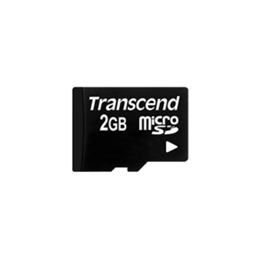 Tarjeta MicroSD Transcend TS2GUSD 2 GB Negra con Adaptador SD