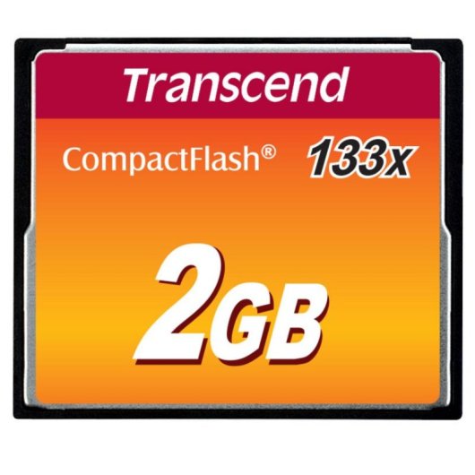 Tarjeta CompactFlash Transcend TS2GCF133 2 GB 133x Negro MLC