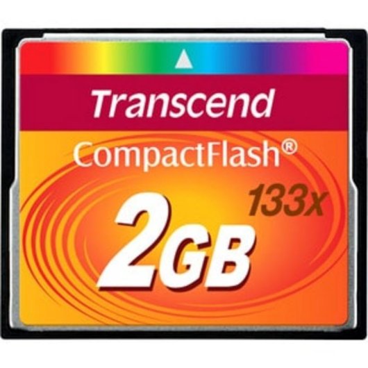 Tarjeta CompactFlash Transcend TS2GCF133 2 GB 133x Negro MLC