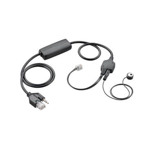 Auricolari Poly APV-63 cablati per telefonia, design ergonomico nero