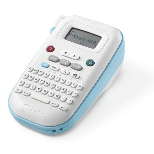 Impresora Transferencia Térmica Brother PT-N10 Azul Blanco con pantalla LCD