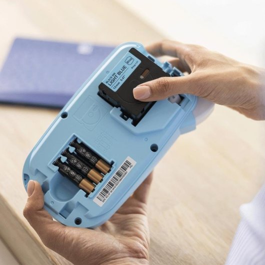 Impresora Transferencia Térmica Brother PT-N10 Azul Blanco con pantalla LCD