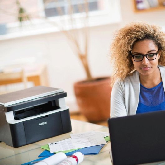 Multifunção Brother DCP-1612WVB Laser Mono WiFi Scanner LCD 2 Linhas