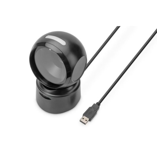Escáner de códigos de barras Digitus USB 2D sobremesa omnidireccional 200 escaneos/s