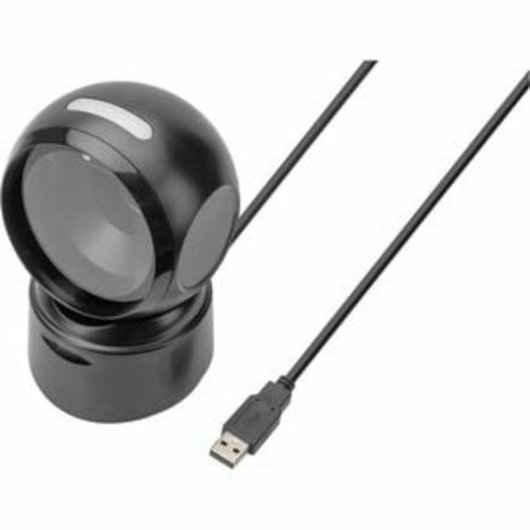 Escáner de códigos de barras Digitus USB 2D sobremesa omnidireccional 200 escaneos/s
