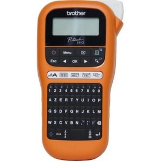 Impresora Transferencia térmica Brother PT-E110 QWERTY Negro Naranja 180x180 DPI
