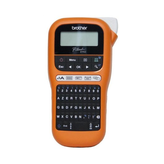 Impresora Transferencia térmica Brother PT-E110 QWERTY Negro Naranja 180x180 DPI