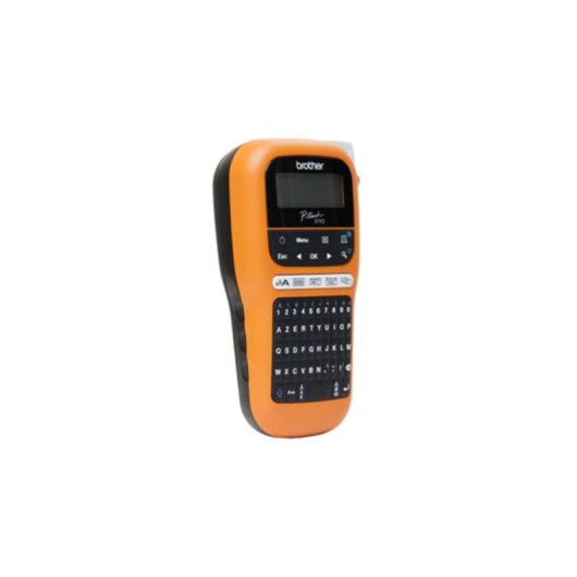 Impresora Transferencia térmica Brother PT-E110 QWERTY Negro Naranja 180x180 DPI