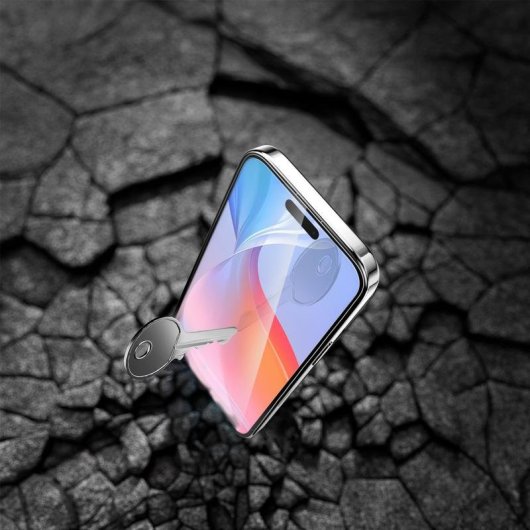 Displayschutz Apple iPhone 16 Gehärtetes Glas 9H Transparent