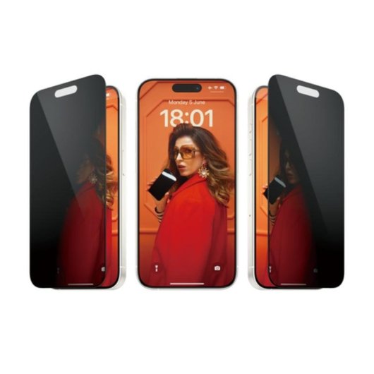 Protecteur d ecran PanzerGlass iPhone 15 Pro Ultra-Wide Fit Confidentialite