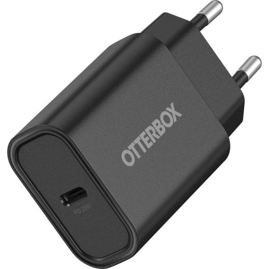 Cargador OtterBox 78-81338 USB-C 20W Carga Rápida Negro
