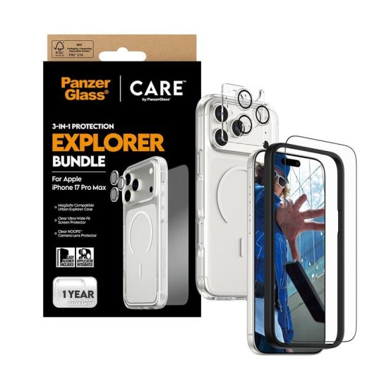 Schutz PanzerGlass iPhone 17 Pro Max 3-in-1 Urban Explorer Bundle