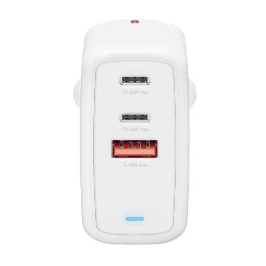 Caricatore 4Smarts GaN Flex 65W 2 USB-C Power Delivery Bianco