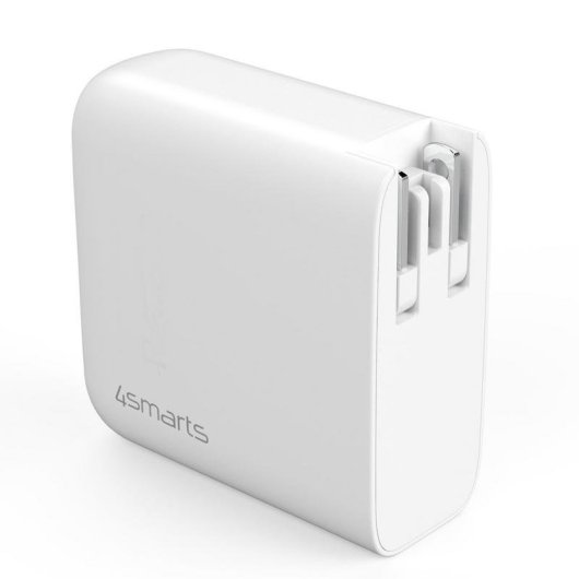 Caricatore 4Smarts GaN Flex 65W 2 USB-C Power Delivery Bianco
