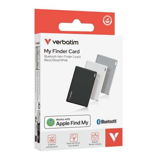Localisateur Verbatim My Finder IP66 1440h Autonomie Bluetooth NFC