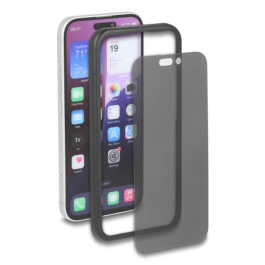 Displayschutz DeLOCK iPhone 17 Gehärtetes Glas Schwarz Transluzent