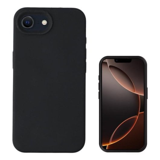 Funda per smartphone 4smarts 541362 Cover Silicone Nera MagSafe per iPhone SE 4.Gen.