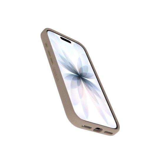 Funda fur Handy OtterBox Symmetry Cactus Leather Cover case Kaktusleder Hellgrau fur iPhone 17