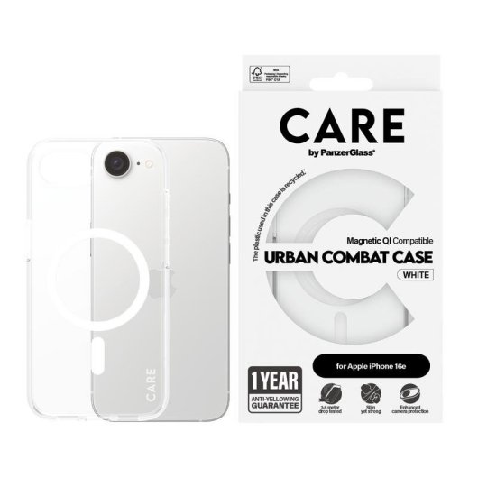 Funda für Handy PanzerGlass CARE Urban Combat TPU Transparent Stoßfest für iPhone 16e 17e
